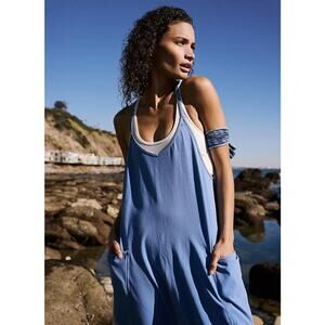 Free People Hot Shot Onsie - Skyline Blue - Medium